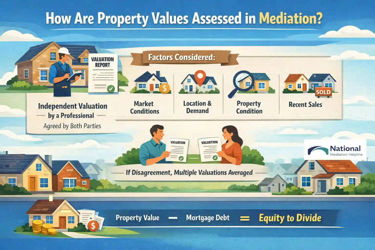 How Are Property Values Assessed in Mediation Buckinghamshire?