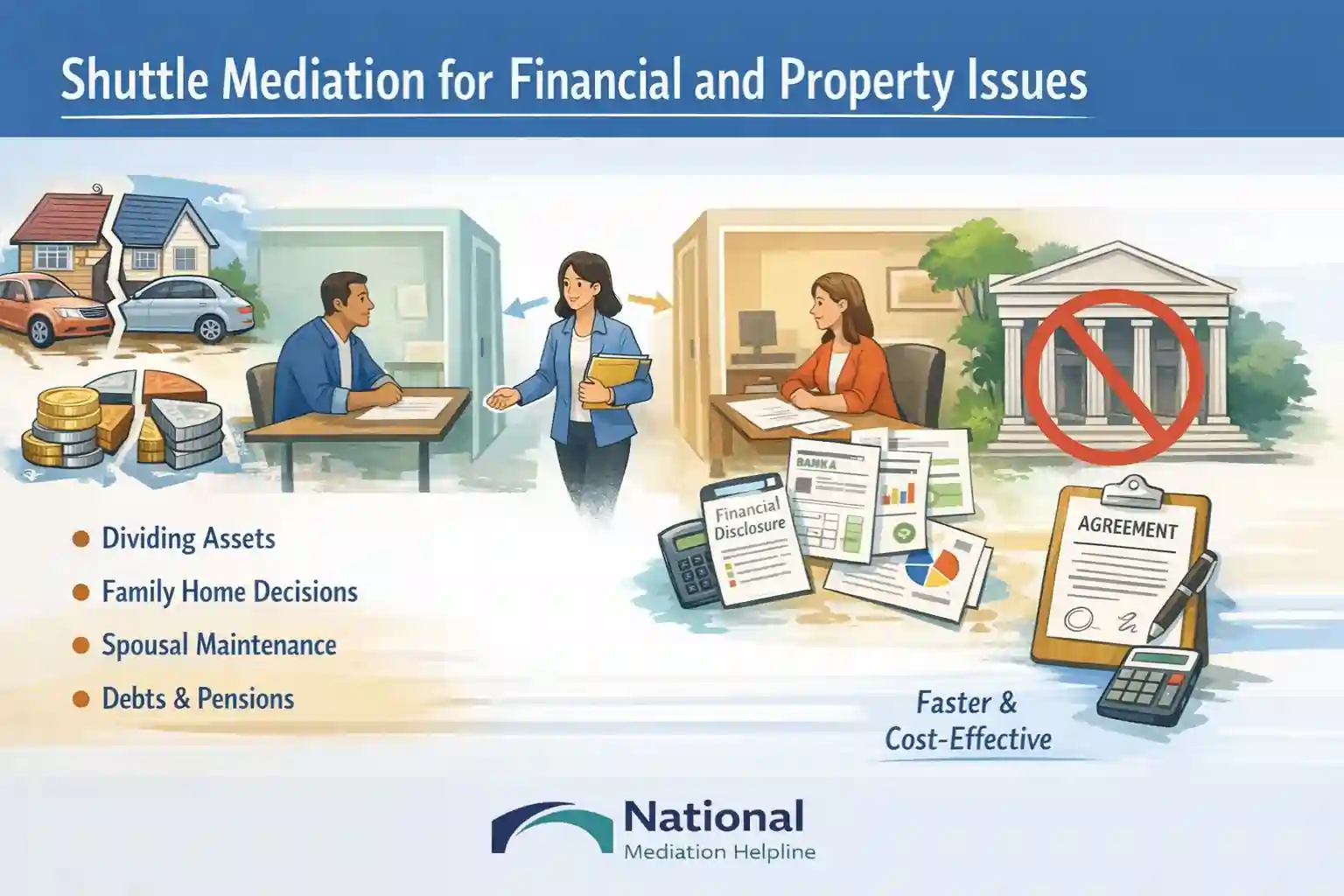 Shuttle Mediation for Financial and Property Issues Buckinghamshire