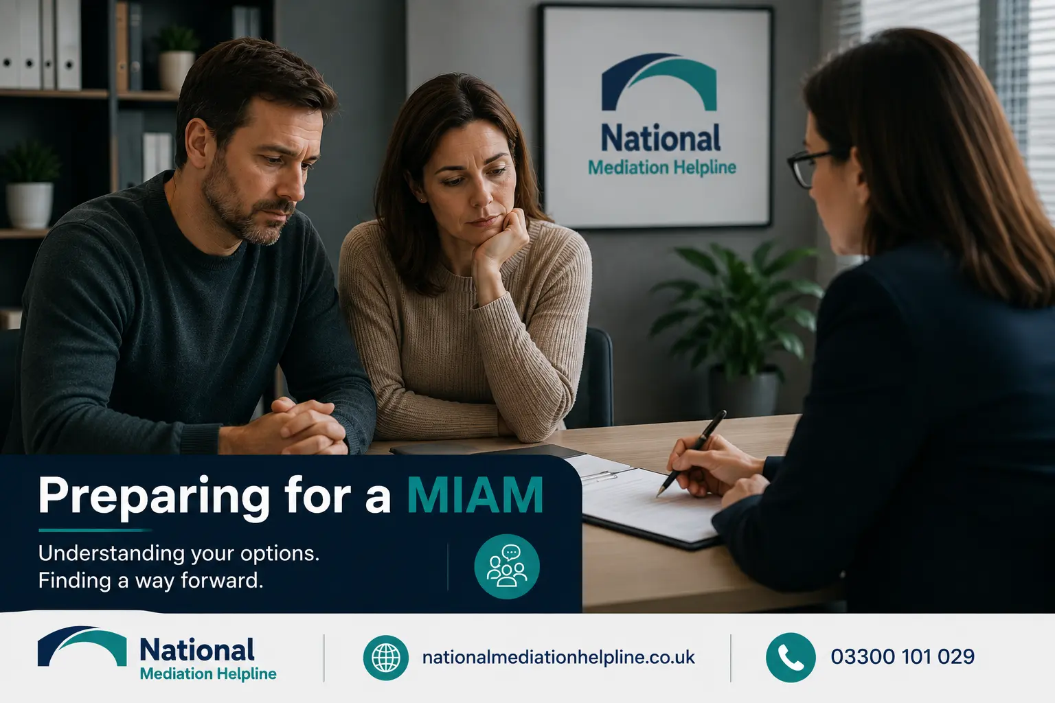 How to prepare for a miam in Buckinghamshire Preparing for a MIAM. An image explaining how to prepare yourself emotionally and rationally for the first miam appointment